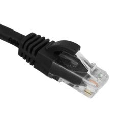 SCP C6PC-1-BK Snagless Cat6 UTP Patch Cable 1' - Black